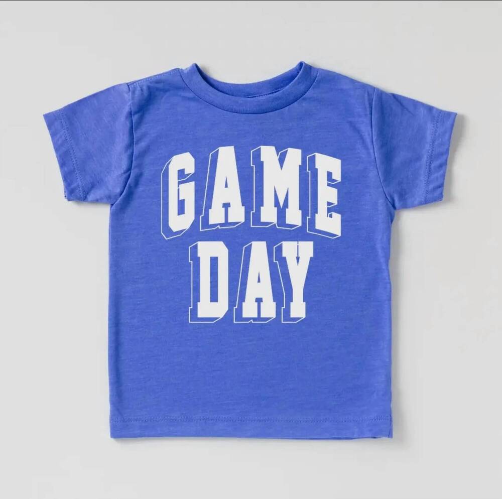 NEW FAIRE boy's game day tee in royal blue